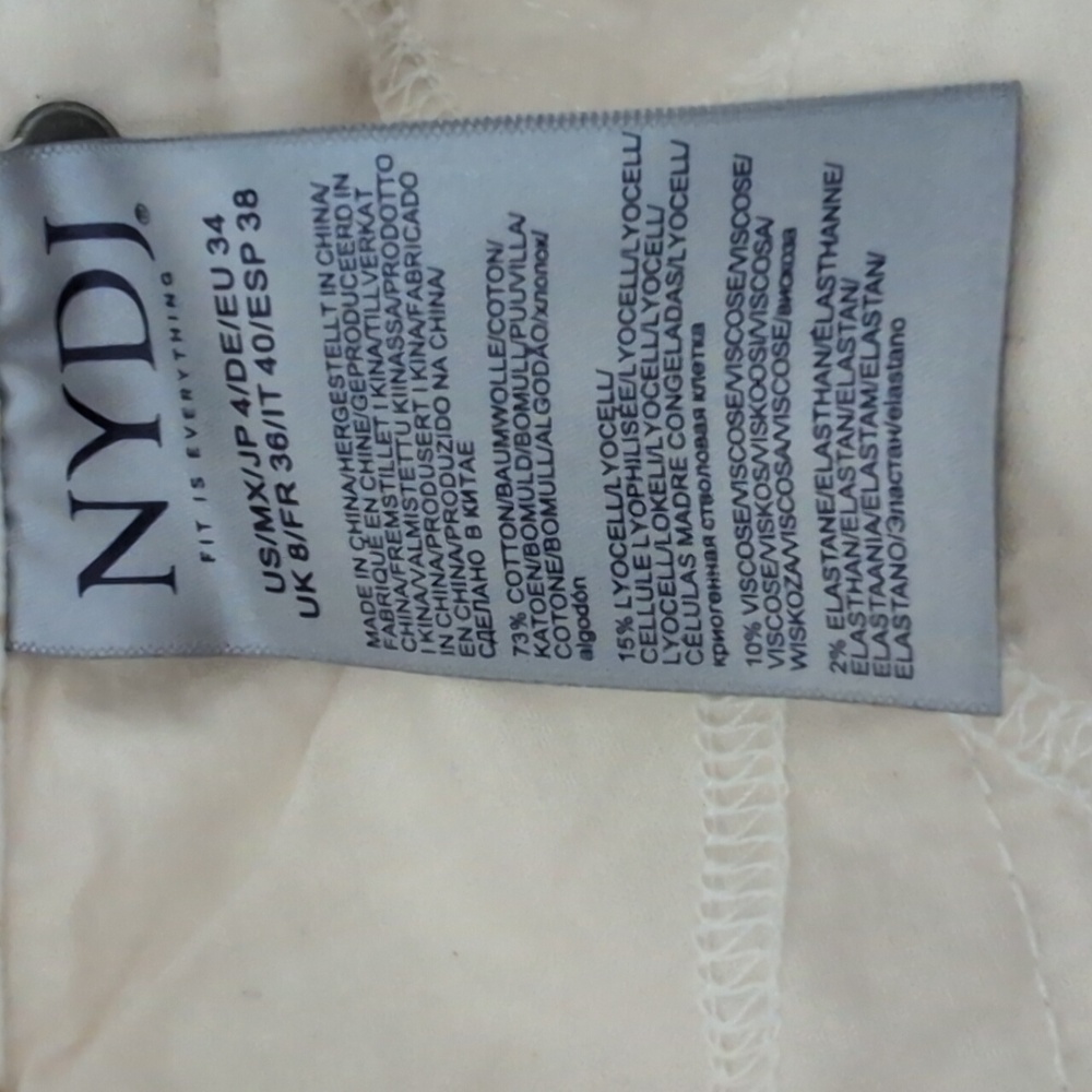 NYDJ Marilyn straight leg jeans size 4  NWT ! - Picture 11 of 13